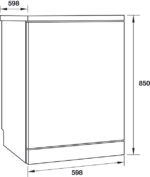 Máy rửa bát độc lập màu đen HDW-F60F - Ảnh 5